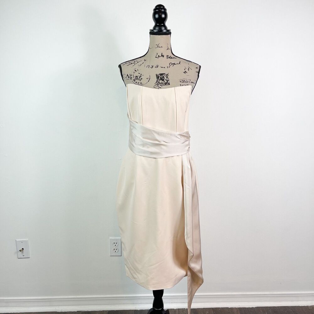 Lavish Alice NWOT Strapless Sheath Midi Dress Size 12 - Picture 2 of 5